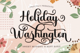 Holiday Washington Font Download