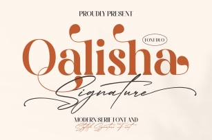 Qalisha Signature Duo Typeface Font Download