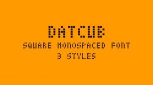 DatCub Font Download