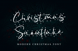 Christmas Snowflake Font Download