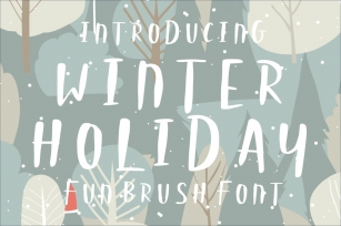 WINTER HOLIDAY Font Download