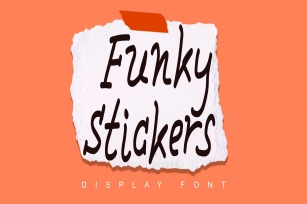 Funky Stickers Font Download