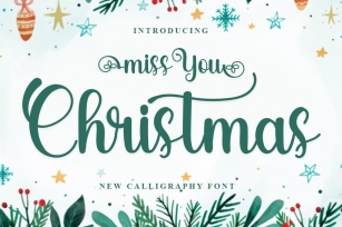 Miss You Christmas Font Download