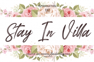 Stay in Villa Font Download