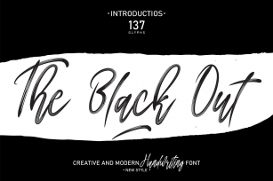 The Black Out Font Download