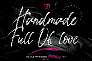 Handmade Full Of love Font Download
