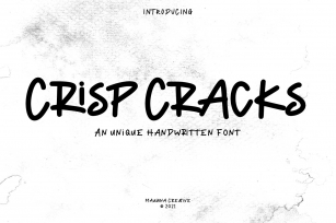 Crisp Cracks Unique Handwriting Font Download
