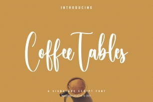 Coffee Tables Script Font Download