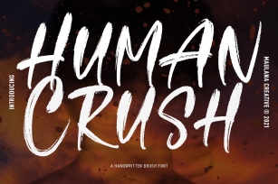 Human Crush Handwritten Brush Font Download