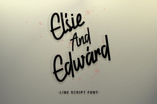 Elsie And Edward line script Font Download