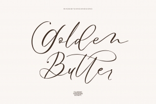 Golden Butter Font Download