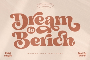 Dream to Berich Modern Bold Serif Font Download