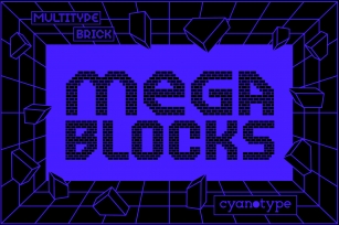 MultiType Brick Mega Blocks Font Download
