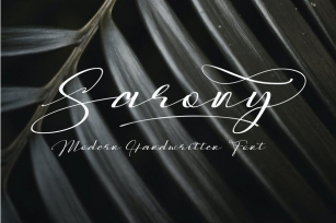 Sarony - Handwritten Fonts Font Download