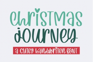 Christmas Journey - A cute handwritten font Font Download