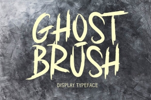 GHOST BRUSH Font Download