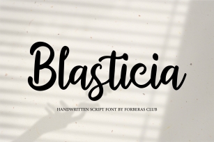 Blasticia Font Download
