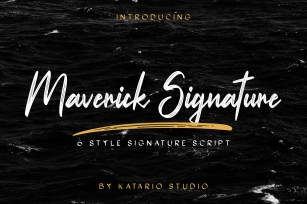 Maverick Signature Font Download