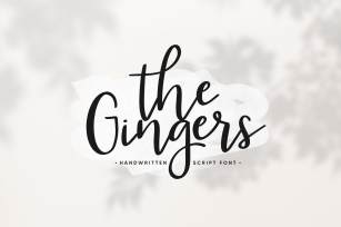 The Gingers Handwritten Script Font Download