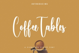 Coffee Tables Script Font Font Download