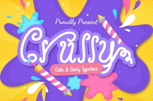Crully Cute  Curly Typeface Font Download