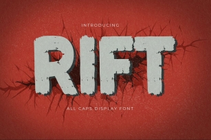 Rift - All Caps Display Font Font Download