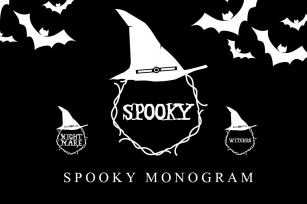 Spooky Monogram Font Download