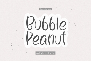 Bubble Peanut Font Download