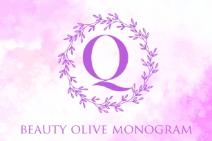 Beauty Olive Monogram Font Download