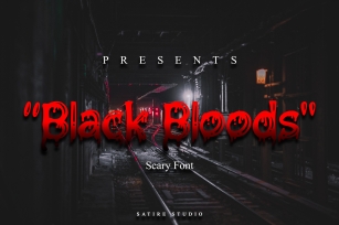 Black Bloods Font Download