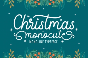 Christmas Monocute Font Download