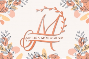Melisa Monogram Font Download