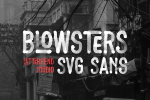 Blowsters - Ligature SVG Sans Font Download