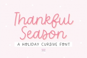 THANKFUL SEASON Holiday Cursive Font Font Download