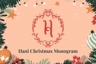 Hani Christmas Monogram Font Download
