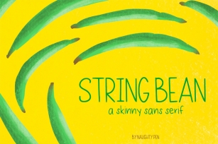 String Bean Skinny Font Download