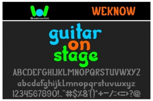 Guitar on Stage Font Download
