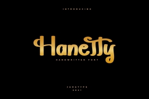 Hanetty Font Download