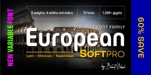 European Soft Pro Font Download