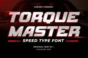 TORQUE MASTER - Car Racing gaming Font Font Download