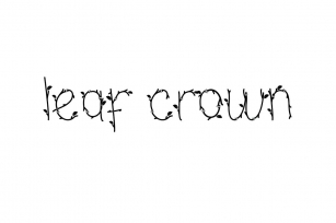 Leaf Crown Font Download