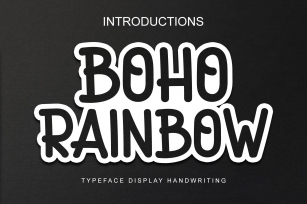 Boho Rainbow Font Download