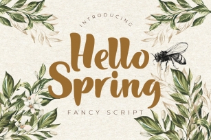 Hello Spring Brush Script Font Download