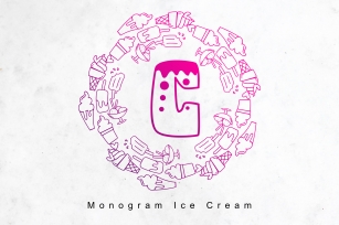 Monogram Ice Cream Font Download