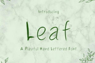 Leaf Font Download