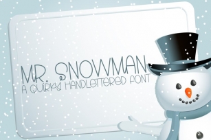 Mr. Snowman Font Download