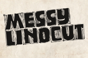 Messy Linocut Font Download