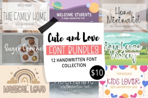 12 Cute and Lovely Font Download