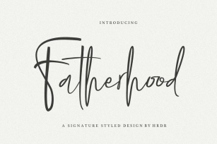 Fatherhood Modern Signature Font Download
