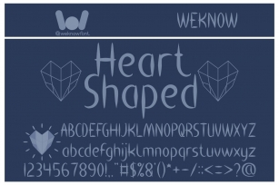 Heart Shaped Font Download